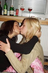College Sweethearts Kissing
